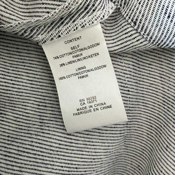 Tibi Suiting Open Front Linen Short Jumpsuit Herringbone Size 00 - Picture 4 of 4